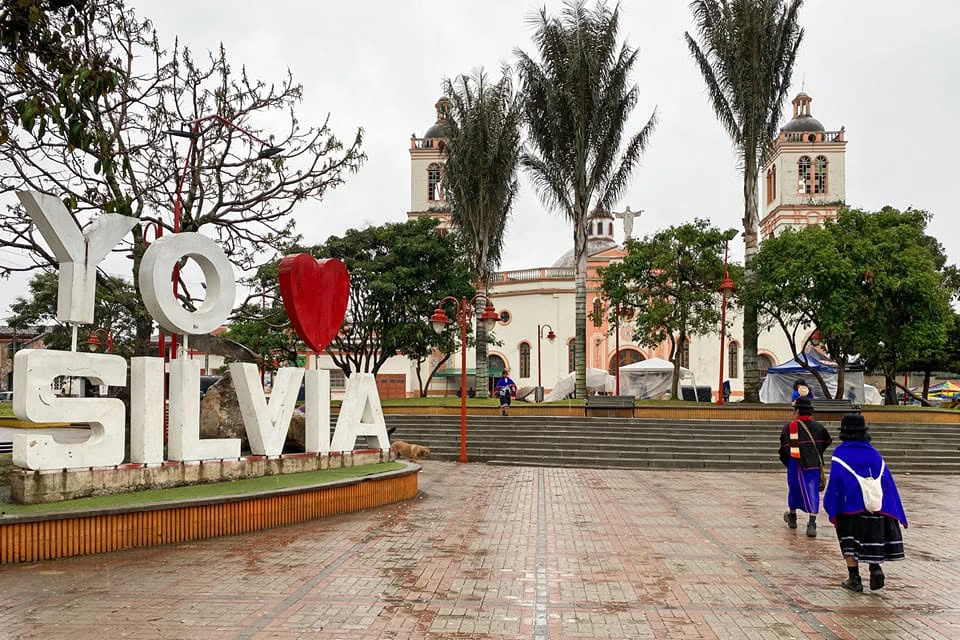 Vista panorámica del lote de 7.384 m² en el Barrio Boyacá, Silvia, Cauca